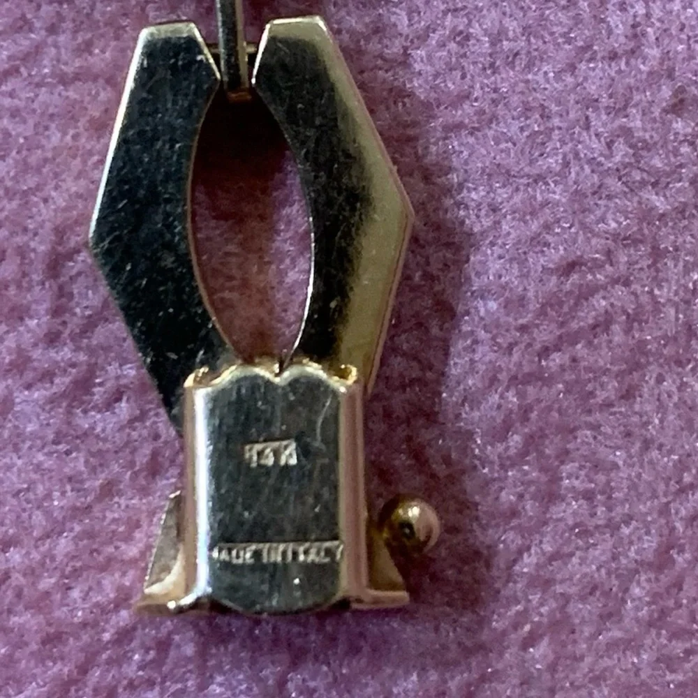 14kt ITALIAN YELLOW GOLD 16” CHOKER STYLE NECKLACE AND BRACELET SET - Picture 8 of 11